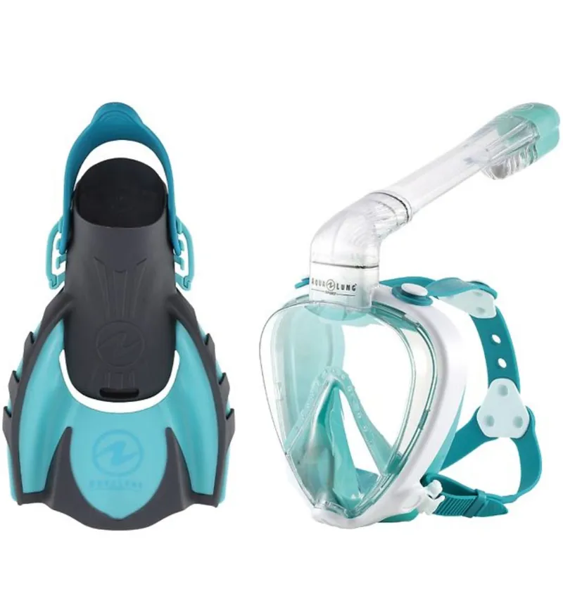 Aqua Lung Smart Snorkel Set Turquoise XS
